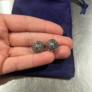 Tory Burch Silver/Diamond stud earrings